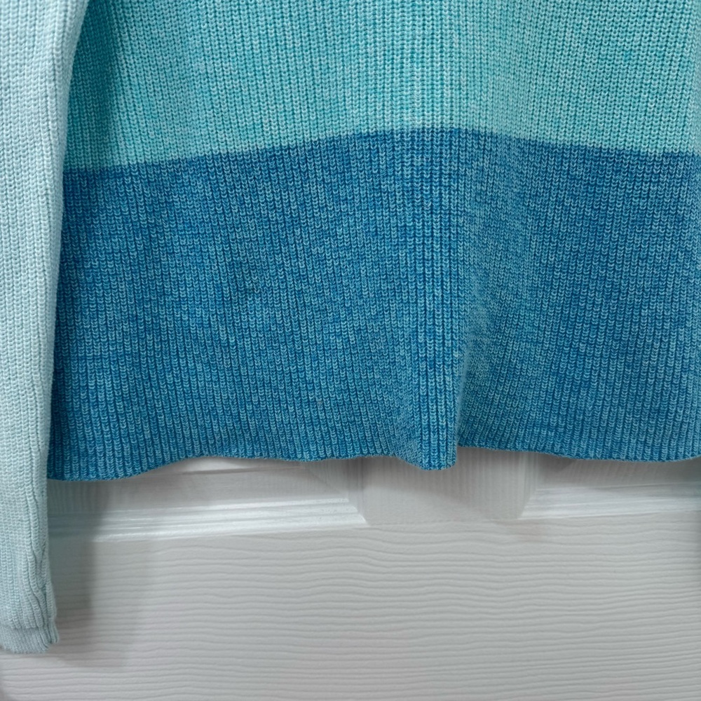 Lilly Pulitzer Cortina Ombre Color Block Ribbed Cable Knit Sweater 001925 Medium - Picture 6 of 14
